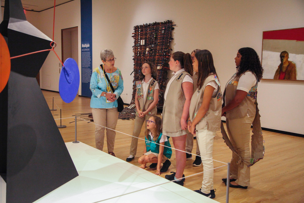 Girl Scouts in Gallery