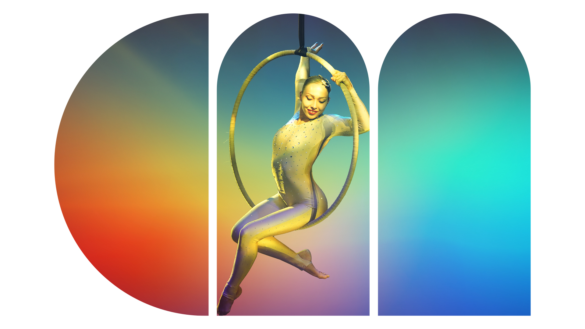 Rainbow CMA Logo with Aerial Dancer