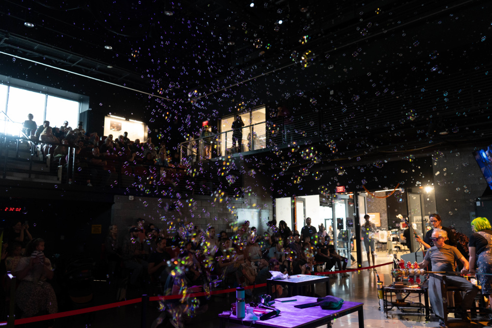 Festival Performance in Meredith Theater Hot Shop of Perry Glass Studio