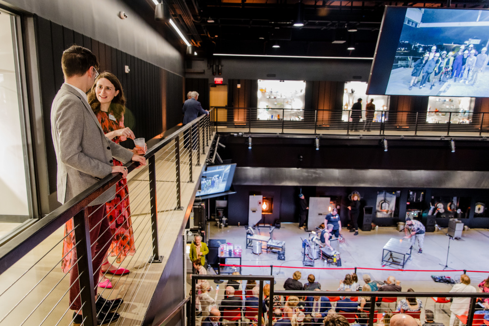 Balcony view of Meredith Theater in Perry Glass Studio