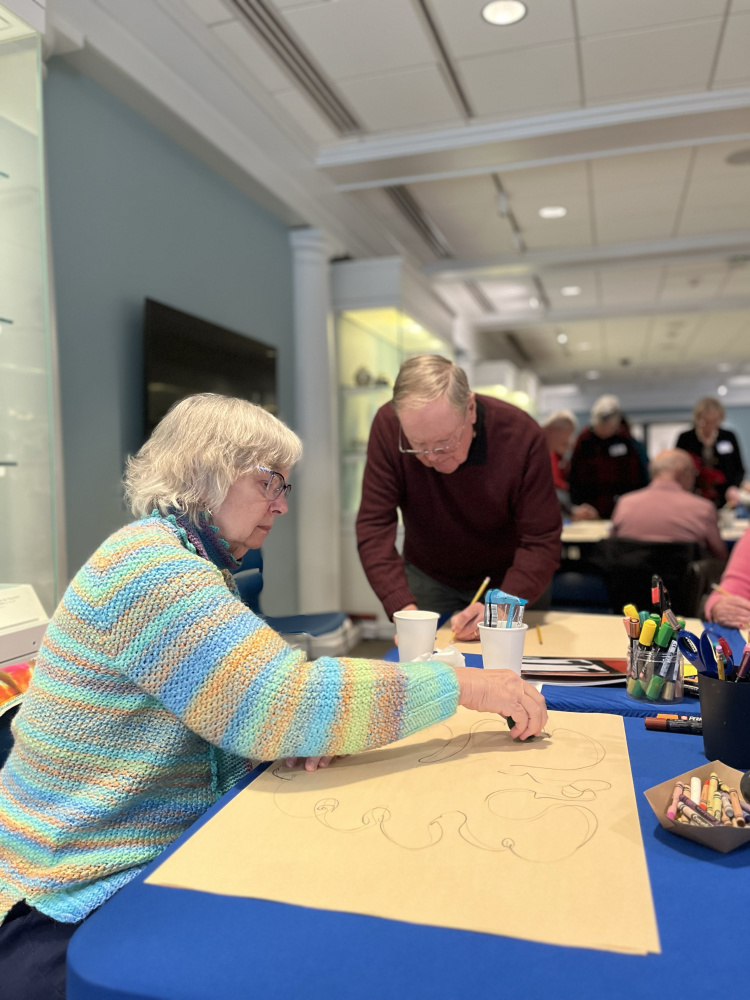 Silver Social Club art making