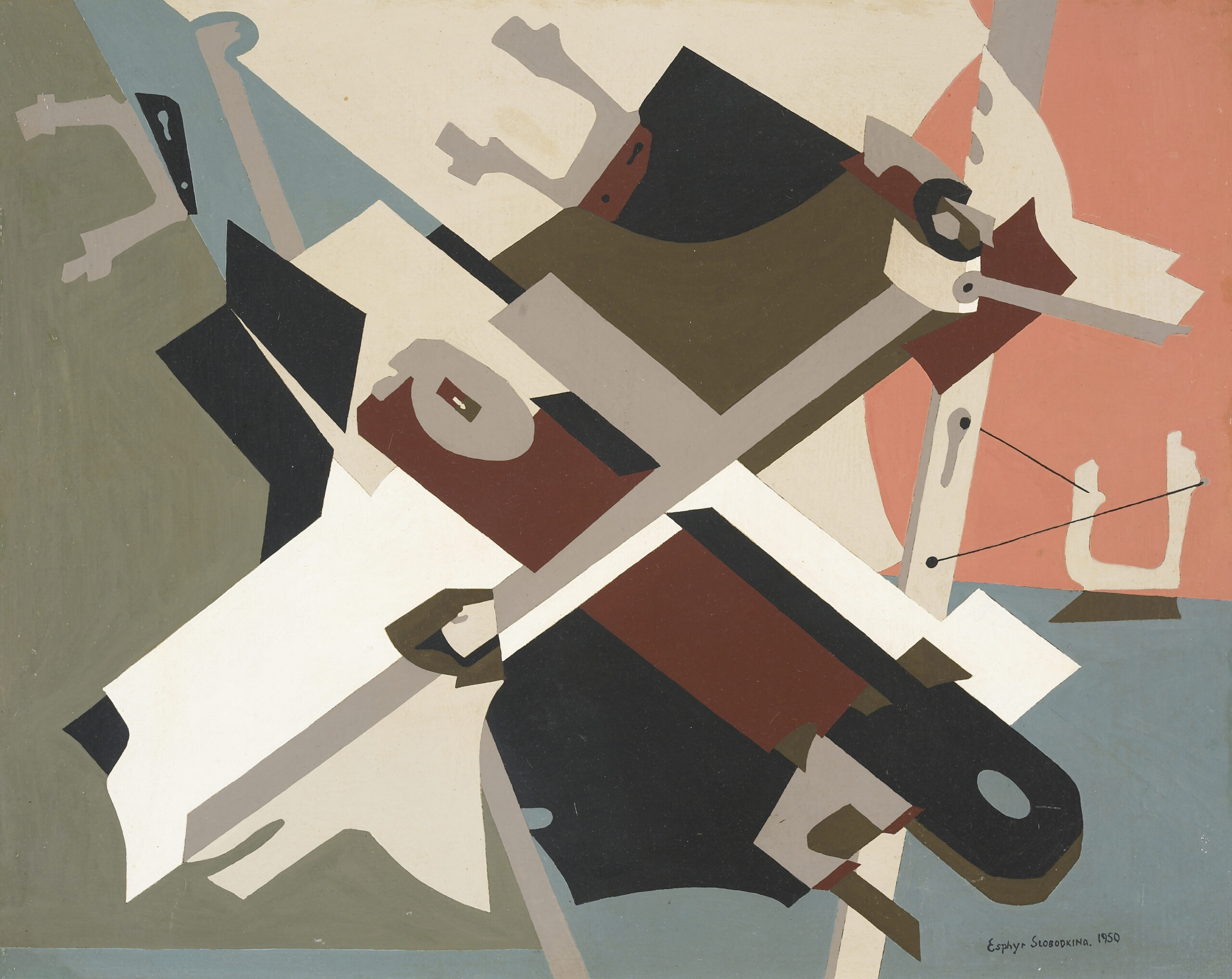 Abstract painting by Esphyr Slobodkina