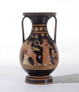 greek vase with red figure