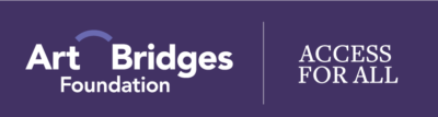 Art Bridges Logo on purple background