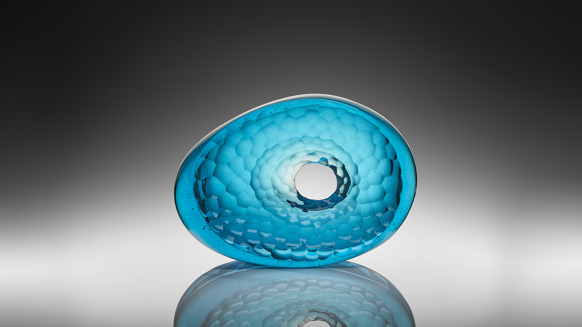 Peter Bremers Sapphire Ice Cave - Glass Object