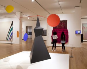 Visitors in McKinnon Galleries of Modern and Contemporary Art