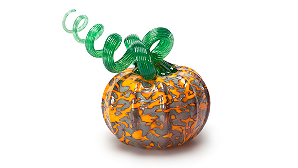 Glass Pumpkin created at Glass Studio