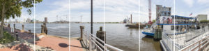 Digital photo of the Confluence of the Eastern and Southern Branches Elizabeth River, Portsmouth, Virginia,