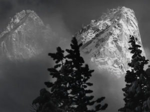 Eagle Peak and Middle Brother, Winter, Yosemite National Park