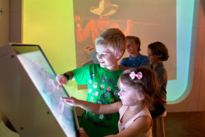 Digital easels encourage children to explore art, and create their own masterpieces.
