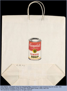 Let's Go Shopping Andy Warhol Shopping Bag