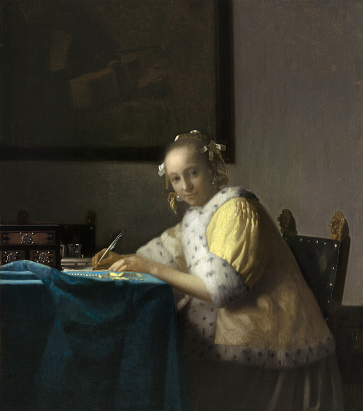 Johannes Vermeer A Lady Writing Chrysler Museum Of Art   Ex Vermeer Lady Writing 