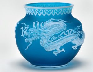 Dragon Bowl In The Chinese Taste Thomas Webb & Sons
