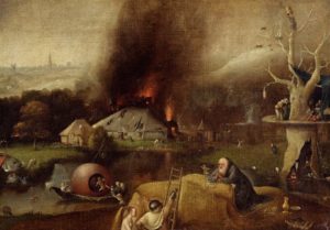 Follower of Hieronymus Bosch Landscape with the Temptation of Saint Anthony