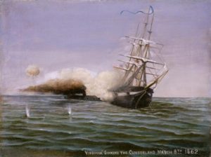 Benjamin Adworth Richardson Virginia Sinking the Cumberland March 8th, 1862