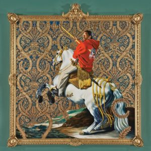 Kehinde Wiley, Equestrian Portrait of the Count Duke Olivares, 2005, oil on canvas.
